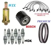 Tune Up Kit Filters Cap Spark Plugs Wire For FORD MUSTANG II V6 2.8L 1974 (for: Ford)