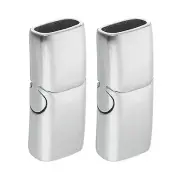 8mm x 4mm Flat Leather Clasps, 2Pcs Steel Clasps for DIY Crafts (Silver)