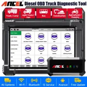 ANCEL X7HD Diesel Truck Scanner OBDII Diagnostic Tool Heavy Duty Diesel Truck Scan Tool Heavy Duty Truck Scanner Profess