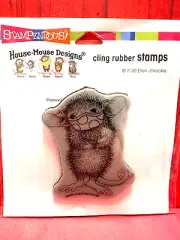 HOUSE MOUSE STAMPS CLING MASKED MAXWELL NEW cling STAMP GET WELL