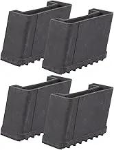 NUOBESTY 4pcs Non-slip Ladder Feet Covers Rubber Pads for Ladder Legs Replacement Caps for Floor Protection High-temperature Resistant Stable and Safe for Home Use