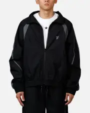 [The Anti Order] The Anti Order Acolyte Windbreaker Jacket Black/grey - Size L L Black/Grey