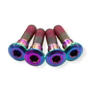 4x Triumph Daytona 675 2006-2017 Rainbow Titanium Rear Disc Bolts Threadlock