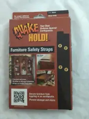 Quake Hold Furniture Strap Kit #4160 Black consists 2 x 15" straps & screws