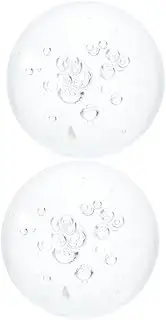2pcs Transparent Crystal Globe Decor Glass Sphere for Water Fountain DIY Rockery and Desktop Arrangement Light Patterns for Unique