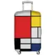 LOQI行李箱外套【蒙德里安】行李箱保護套防塵保護套、防刮、高彈力