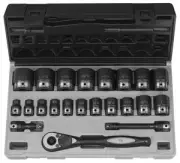 Grey Pneumatic 82622 1/2" Drive 6 Point 22 Piece Fractional Duo Socket Set NEW!