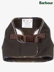Barbour® Olive Green Wax Step In Dog Harness (A47510) | $66