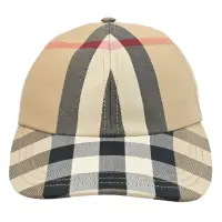 在飛比找momo購物網優惠-【BURBERRY 巴寶莉】英系經典格紋棉質時尚棒球帽遮陽帽