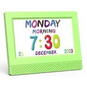 Kids Digital Alarm Clock Colorful, 7" Large LED Time Display Children's Sleep...