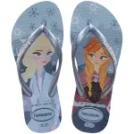 HAVAIANAS 哈瓦士 巴西人字拖 兒童款/女款 SLIM PRINCESAS 冰雪奇緣 涼鞋 拖鞋 夾腳拖【南風百貨】