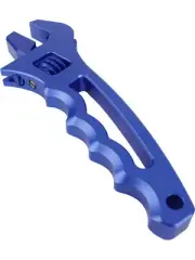 Proflow Billet Aluminium Adjustable AN Grip Wrench Spanner, Blue (PFE430-AG-BL)