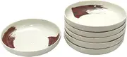 Japanese Mino Ware (Amazon.co.jp Exclusive) (Commercial Use Set) Carefully Selected! Soba Monogatari Soba Noodles Echigo Sandy 7.0 Shallow Bowl, 6 Pieces