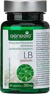 Genesis LB44 Probiotique avec Lactobacillus Bulgaricus souche 30 capsules de 240 mg