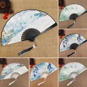 Chinese Bamboo Folding Fans Hand Held Fan Animal Pattern Party Wedding Favors