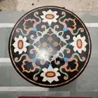 18" malachite Inlay Work Entryway Table Round Shape Marble Coffee Table Top