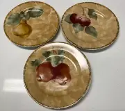 222 Fifth Set Of Three Cortland Cheri Blum, 8. 25” Pear/Cherry/Apple MINT Cond