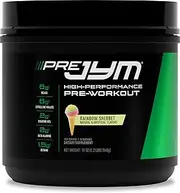 JYM Supplement Science Pre Jym Rainbow Sherbet, Black, 20 Servings, PRE20PS300