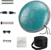 Steel Tongue Drum 15 Notes 12 Inches Handpan Drum Percussion for Meditation Yog