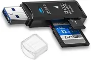 New SD Card Reader USB 3.0 [1 Pack] SD Card Reader, Memory Card Reader, External