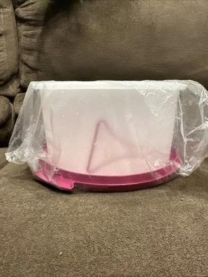 Tupperware Round Cake Taker Classic Cake Carrier Passion Color