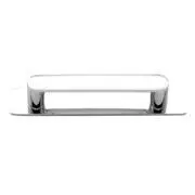 Osaka Cabinet Pull with Backplate CTC96mm Polished Chrome