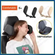 Car Neck Headrest Pillow Cushion Seat Memory Foam Pad Sleep Side Head Telescopic