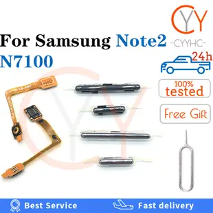 SAMSUNG 適用於三星 Galaxy Note 2 II N7100 電纜更換部件的音量按鈕電源開關按鈕排線