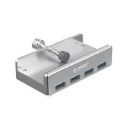 MH4PU USB3.0 4 Ports Monitor Table Clip-type HUB For PC iMac