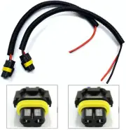 Extension Wire Pigtail Female H4351 Two Harness Head Light Bulb Low Beam Socket