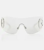 [Dolce & Gabbana] Dolce & Gabbana Re-Edition shield sunglasses One Size white