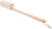 Beavorty Loofah Shower Brush Bath Cleaning Brush Back Cleaning Scrubber Skin Cleaning Brush Body Skin Cleaning Tool Luffa Sponges Handheld Bath Exfoliating Brush Bath Skin Cleaner Tool Wood