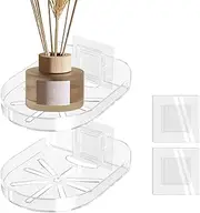 Security Camera Wall Shelf,Floating Monitor Shelf Adhesive | Monitor Wall Mount Bracket for Kid's Room, Kitchen, Bedroom