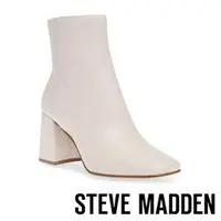 在飛比找momo購物網優惠-【STEVE MADDEN】RESTORE 素面粗跟皮革短靴