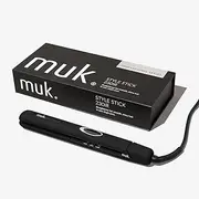 MUK. Style Stick 230IR - Professional Hair Straightener. Thick Hair Straightener with Tourmaline Ceramic Plates. Hair Straightener with Temperature Control for Salon Quality Results