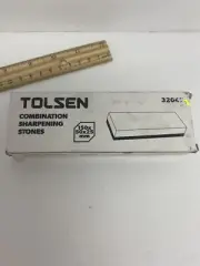 Tolsen Knife Sharpening Stone Combination Dual Sided Grit Polishing Non-Slip