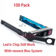 X100 HP G8 Gen8 G9 Gen9 651687-001 2.5" SFF SAS HDD LED Tray Caddy DL380p DL360p