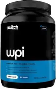 Switch Nutrition WPI Premium Whey Protein Isolate Unflavoured 900g