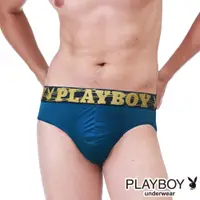 在飛比找PChome24h購物優惠-【PLAYBOY】男內褲 黃金織帶涼感透氣網眼舒適三角褲(中