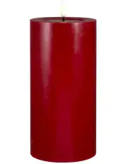 [Maxwell & Williams] Let's Get Lit LED Flameless Wax Pillar Candle 10x20cm Gift Boxed in Cherry