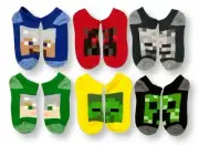 Boys Small No Show Socks, NASA, Paw Patrol,Dark Knight, Lego, Minecraft,Mario