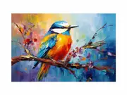 Modern Bird Art Canvas Print