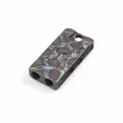 New Titanium Twin Tubes SOS Whistle High Frequency Outdoor Survival EDC Keychain