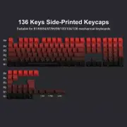 Polar Day PBT Double Shot Side Shine Backlit Keycaps for MX Mechanical Keyboard