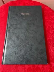 Notebook Large Green Hardcover Record Numbered Pages NEW Journal 7"x12"x0.5"