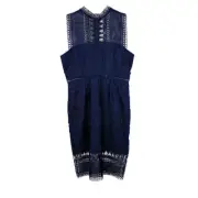 NWT Bardot Mariana Lace Dress Patblue Navy Sleeveless Size 10 LARGE L $149 NEW