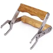 2 Pcs Stainless Steel Bee Hive Frame Puller With Wood Handle, Beekeeper Frame...