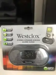 Westclox speaker system and alarm clock