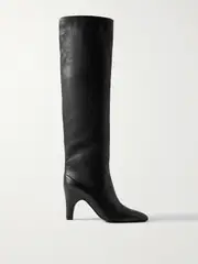 [Gabriela Hearst] Gabriela Hearst - Hana Leather Knee Boots - Black - IT39 IT 39 Black
