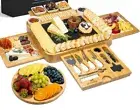 Charcuterie Cheese Board And Knives Set